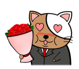 My fat cats sticker sticker #1274593