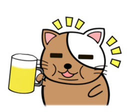 My fat cats sticker sticker #1274596