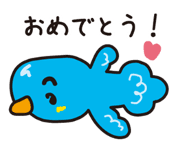 Bird to find happiness sticker #1275650