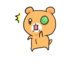 button teddybear sticker #1276567