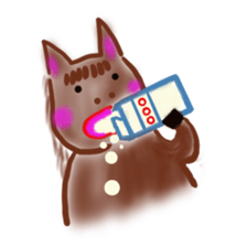 The name of the foal is Carroty. sticker #1277685