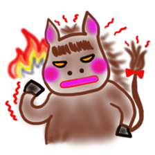 The name of the foal is Carroty. sticker #1277687