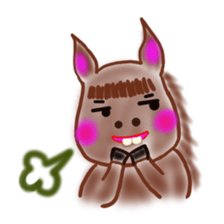 The name of the foal is Carroty. sticker #1277690