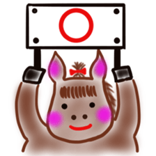 The name of the foal is Carroty. sticker #1277693