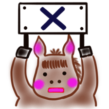 The name of the foal is Carroty. sticker #1277694