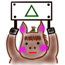 The name of the foal is Carroty. sticker #1277695