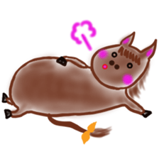 The name of the foal is Carroty. sticker #1277697