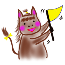 The name of the foal is Carroty. sticker #1277699