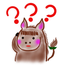 The name of the foal is Carroty. sticker #1277700