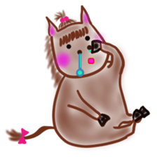 The name of the foal is Carroty. sticker #1277707