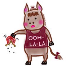 The name of the foal is Carroty. sticker #1277721