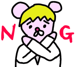 Pink Cool Mouse sticker #1278163