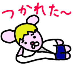 Pink Cool Mouse sticker #1278166