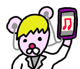 Pink Cool Mouse sticker #1278168