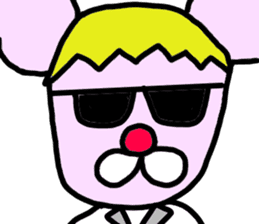 Pink Cool Mouse sticker #1278181