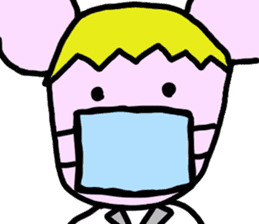 Pink Cool Mouse sticker #1278186