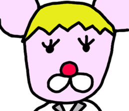 Pink Cool Mouse sticker #1278187