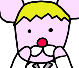 Pink Cool Mouse sticker #1278189