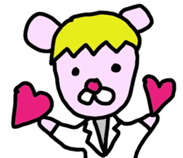 Pink Cool Mouse sticker #1278190