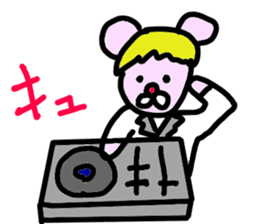 Pink Cool Mouse sticker #1278196