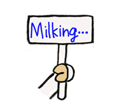 Milking Moo Sticker sticker #1278830