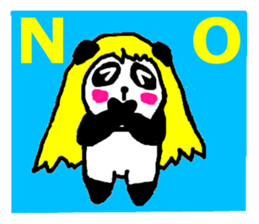 golden panda English Ver sticker #1279364