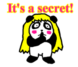 golden panda English Ver sticker #1279372