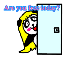 golden panda English Ver sticker #1279377