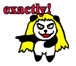 golden panda English Ver sticker #1279390