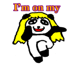 golden panda English Ver sticker #1279392