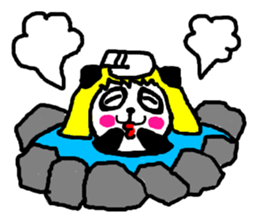 golden panda English Ver sticker #1279399