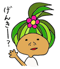 Blight hair girl's feeling. sticker #1279808