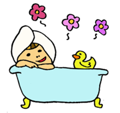 Blight hair girl's feeling. sticker #1279828