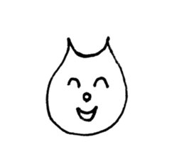 Face of the cat sticker #1279922