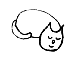 Face of the cat sticker #1279924