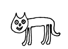 Face of the cat sticker #1279925