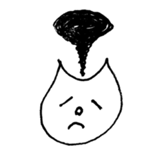 Face of the cat sticker #1279928