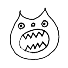 Face of the cat sticker #1279931