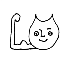 Face of the cat sticker #1279932