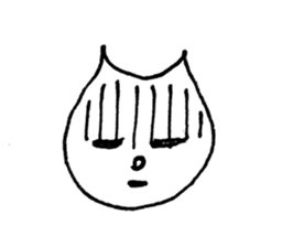 Face of the cat sticker #1279941