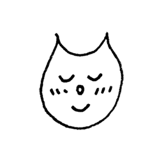 Face of the cat sticker #1279943