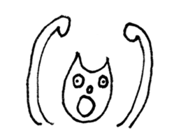 Face of the cat sticker #1279944