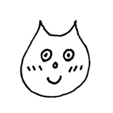 Face of the cat sticker #1279945