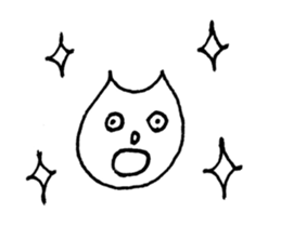 Face of the cat sticker #1279946