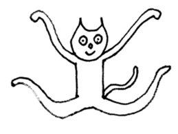 Face of the cat sticker #1279947