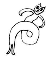 Face of the cat sticker #1279948