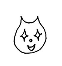 Face of the cat sticker #1279951