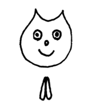 Face of the cat sticker #1279958