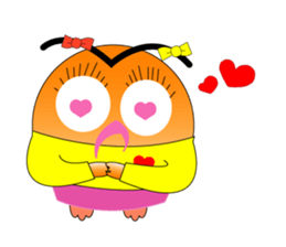 Lucky owl family sticker #1280503