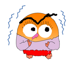 Lucky owl family sticker #1280509